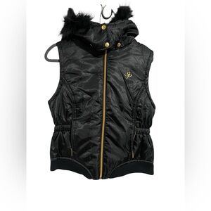 South Pole Black Jacket with Gold Details